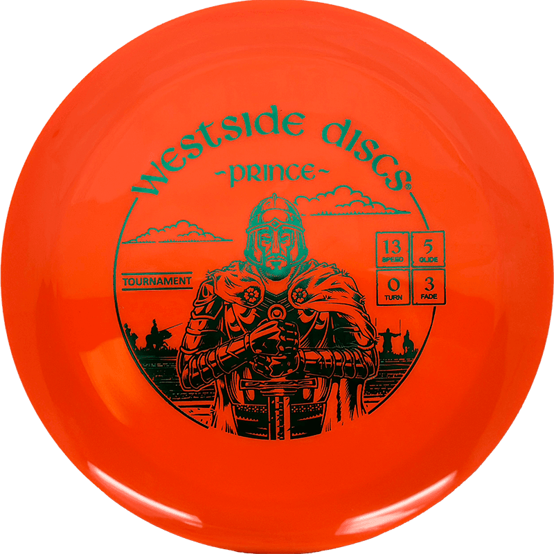 174g - Orange (Green) Tournament Westside Discs Prince - Skyline Disc Golf