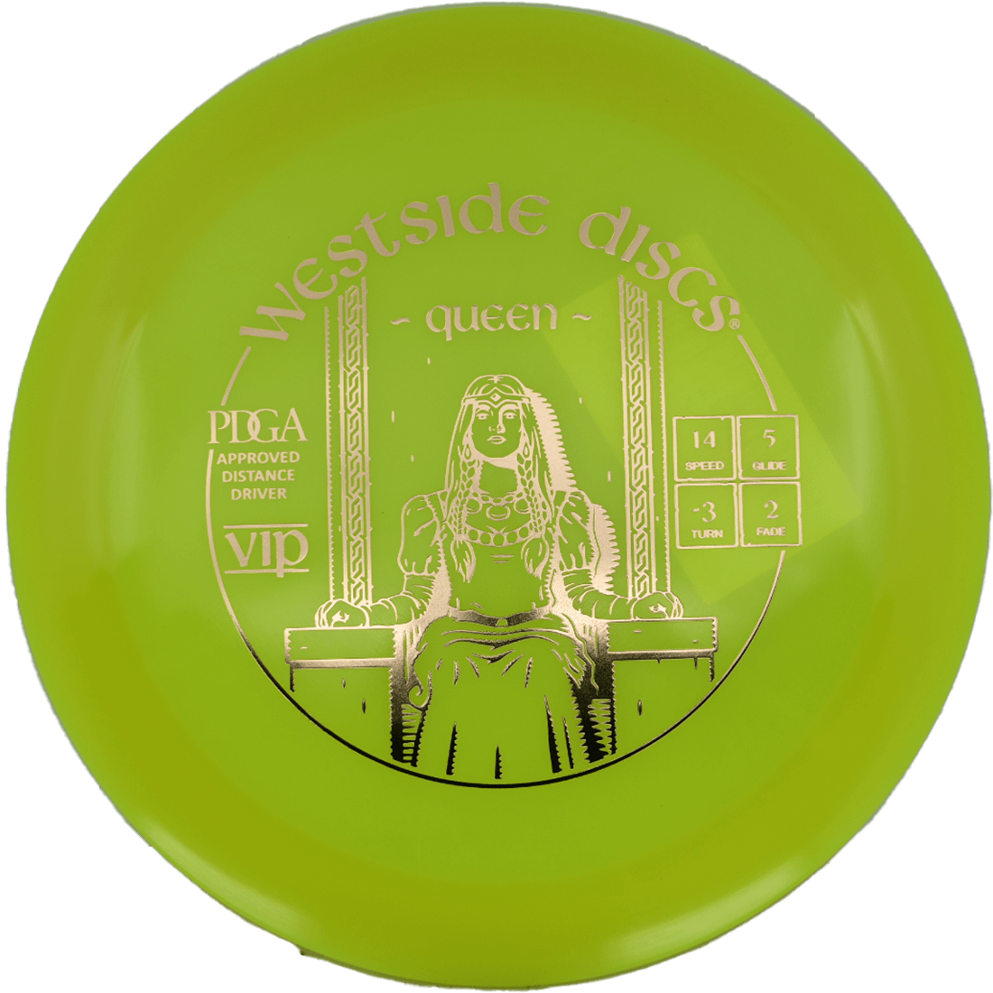 171g - Yellow (Gold) VIP Westside Discs Queen - Skyline Disc Golf