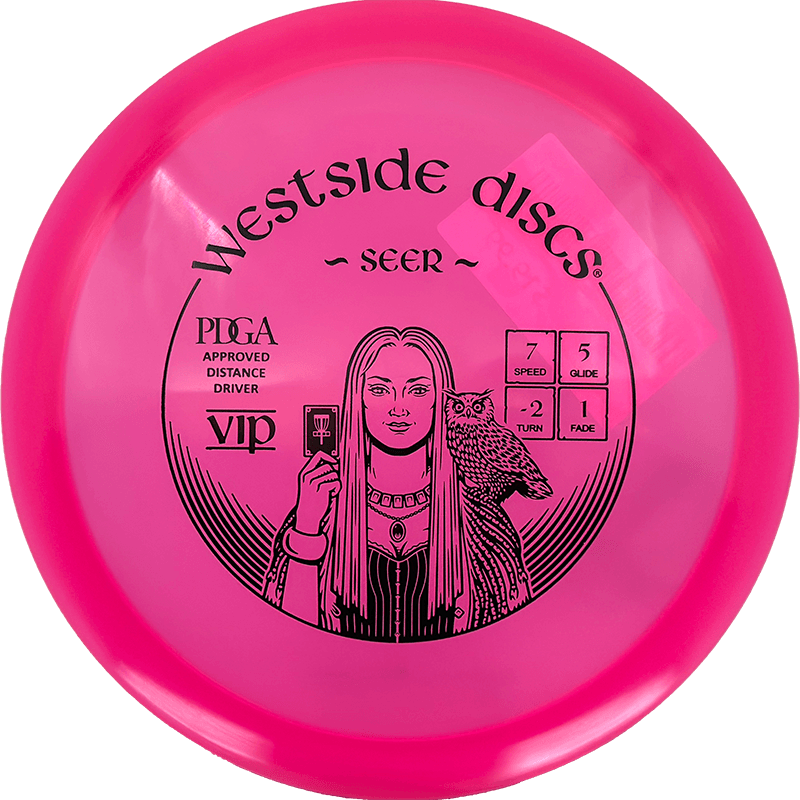 Westside Discs Seer Westside Discs Seer - VIP / 174g - Hot Pink (Black) - Skyline Disc Golf