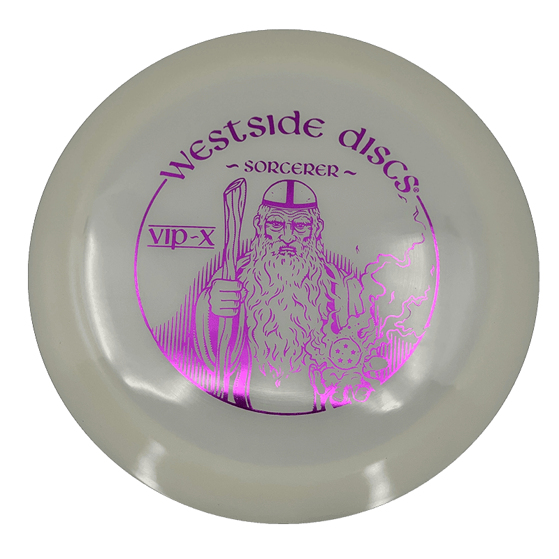 Westside Discs Sorcerer Westside Discs Sorcerer - VIP-X / 173g - White (Magenta Foil - Tyyni Stamp) - Skyline Disc Golf