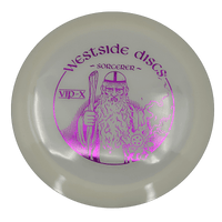 Westside Discs Sorcerer - VIP-X / 173g - White (Magenta Foil - Tyyni Stamp) - Skyline Disc Golf