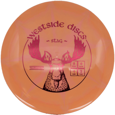 Westside Discs Stag Westside Discs Stag - Tournament Burst / 174g - Orange Burst (Crimson Foil) *033* - Skyline Disc Golf