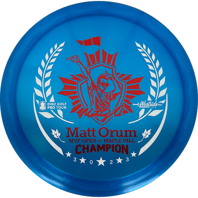 Westside Discs Stag Westside Discs Stag - VIP-X Chameleon - Matt Orum MVP Open Champion / 174g - Blue (Red/White) - Skyline Disc Golf