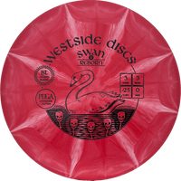 Westside Discs Swan 1 Reborn - BT Medium Burst / 173g - Red Burst (Black) *1009* - Skyline Disc Golf