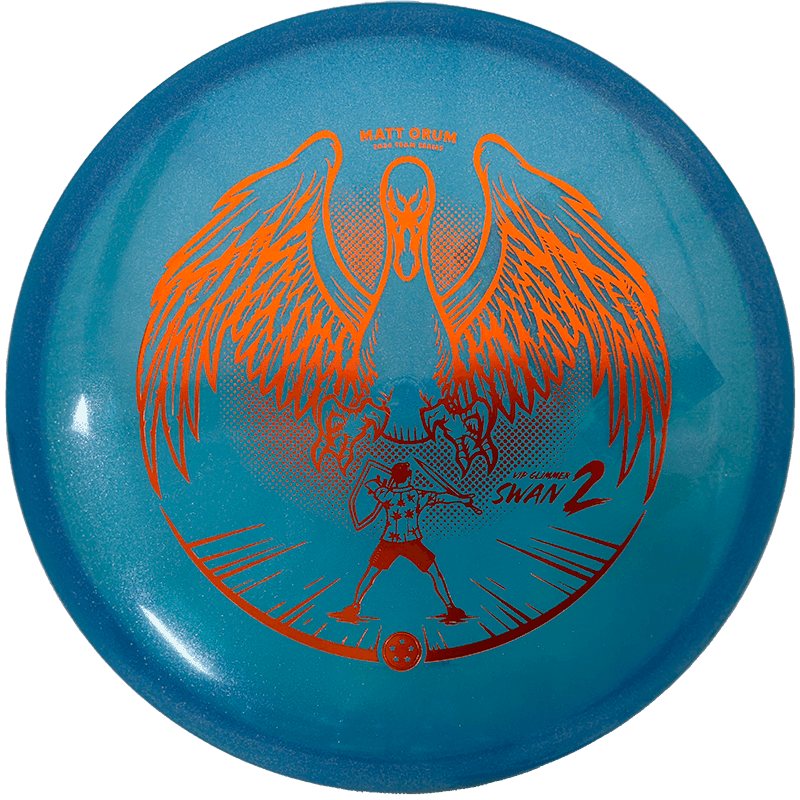 Westside Discs Swan 2 - VIP Glimmer - Matt Orum Tour Series / 174g - Blue (Orange Foil) *1011*