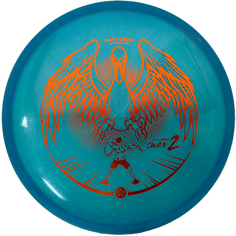 Westside Discs Swan 2 - VIP Glimmer - Matt Orum Tour Series / 174g - Blue (Orange Foil) *1013*