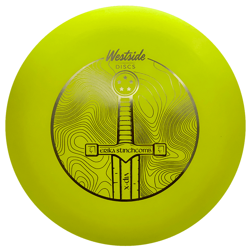 Westside Discs Sword - Erika Stinchcomb Team Series Westside Discs Sword - Erika Stinchcomb Team Series - VIP X / 176g - Yellow (Silver) - Skyline Disc Golf