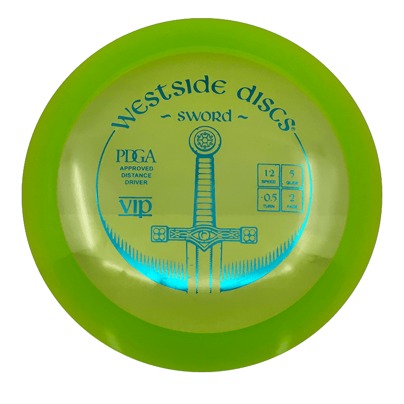 Westside Discs Sword Westside Discs Sword - VIP / 169g - Green (Teal Foil) - Skyline Disc Golf