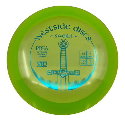 Westside Discs Sword Westside Discs Sword - VIP / 169g - Green (Teal Foil) - Skyline Disc Golf