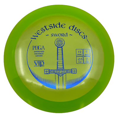 Westside Discs Sword Westside Discs Sword - VIP / 174g - Green (Blue Foil) - Skyline Disc Golf