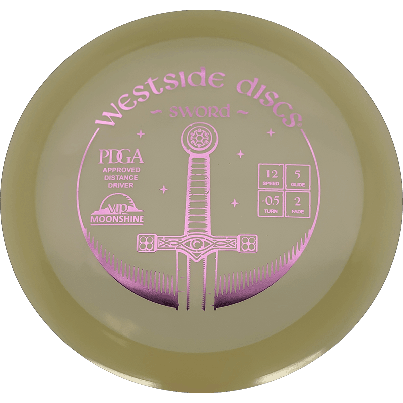 Westside Discs Sword Westside Discs Sword - VIP Moonshine / 174g - Glow (Pink Foil) - Skyline Disc Golf