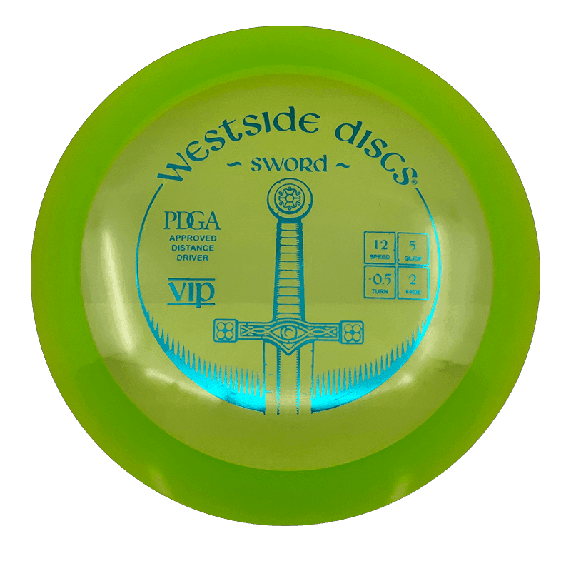 169g - Green (Teal Foil) VIP Westside Discs Sword - Skyline Disc Golf