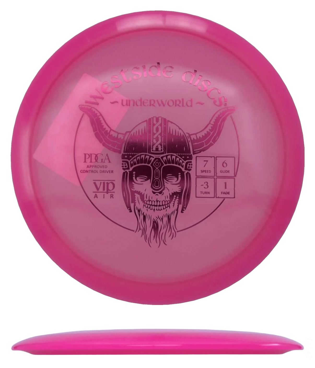 Westside Discs Underworld - VIP Air / 156g - Pink (Crimson Foil) - Skyline Disc Golf