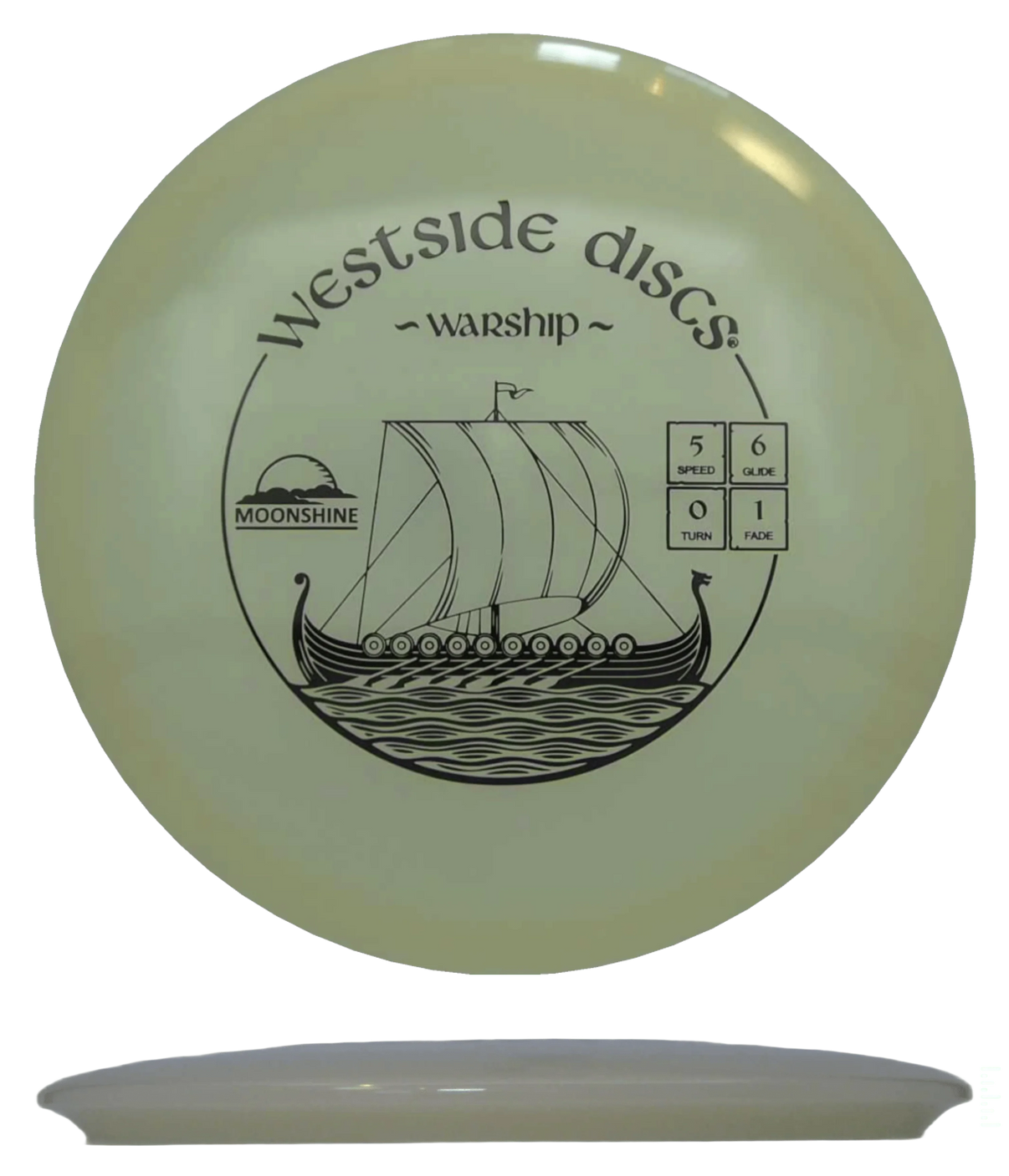 Westside Discs Warship - VIP Moonshine / 177g - Glow (Black) *091* - Skyline Disc Golf