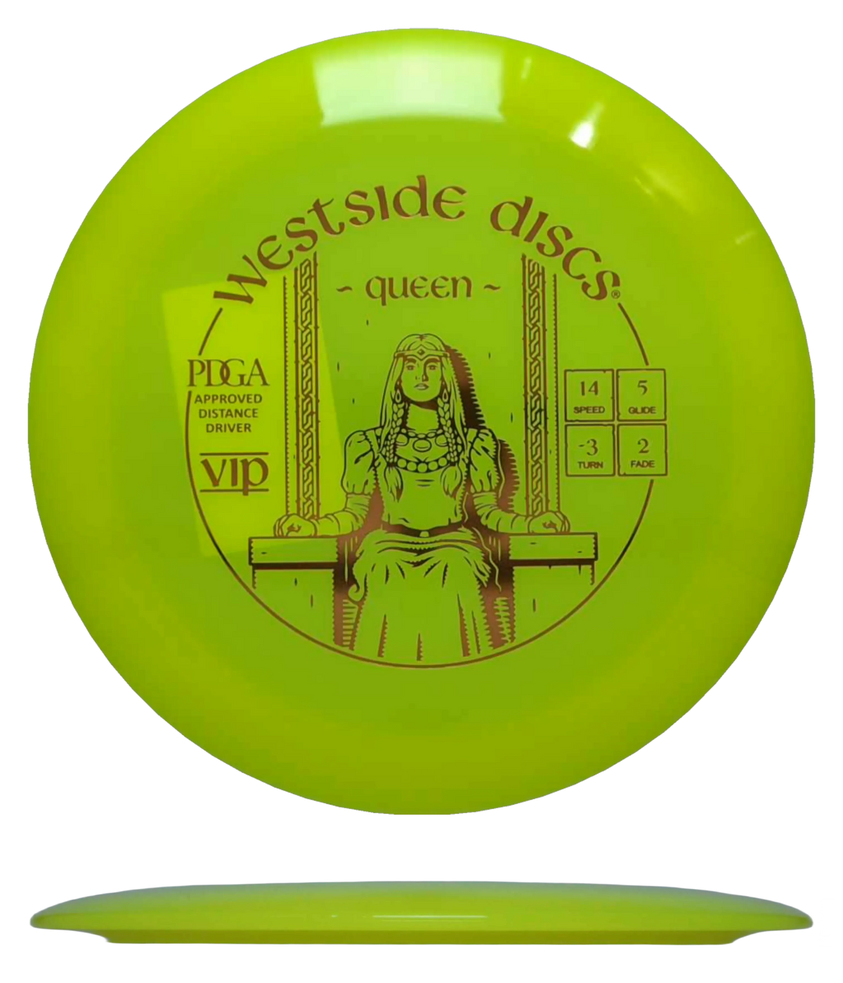 Westside Queen - VIP / 172g - Yellow (Orange Foil) - Skyline Disc Golf
