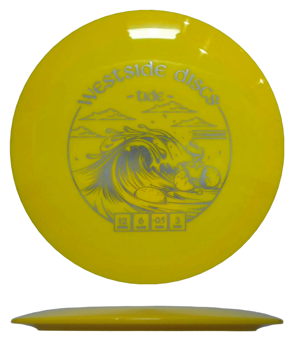 Westside Tide - Tournament / 173g - Yellow (Silver) - Skyline Disc Golf