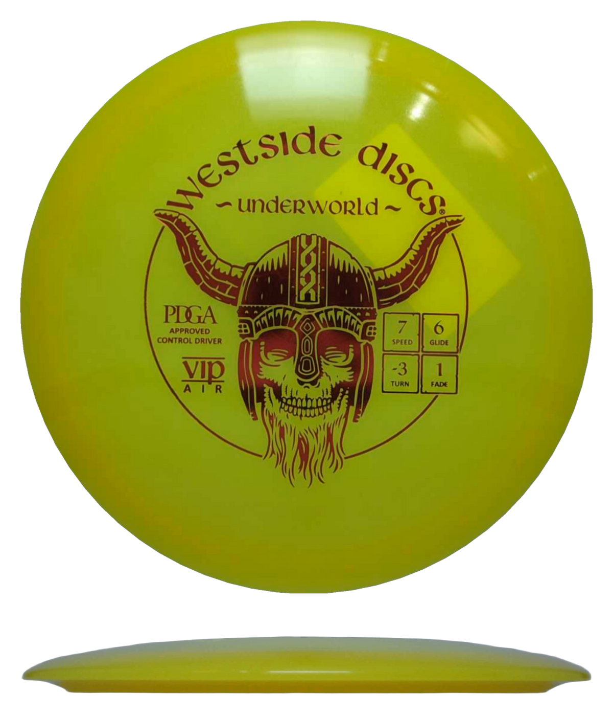 Westside Underworld - VIP Air / 157g - Yellow (Red Foil) - Skyline Disc Golf