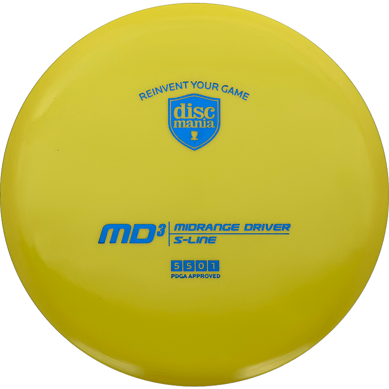 Discmania MD3 Discmania MD3 - S Line / 173g - Yellow (Blue Foil) - Skyline Disc Golf