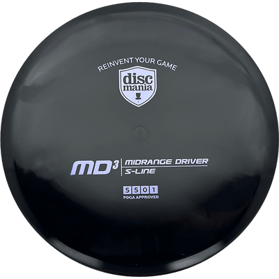 Discmania MD3 Discmania MD3 - S Line / 178g - Black (Lavender Foil) - Skyline Disc Golf