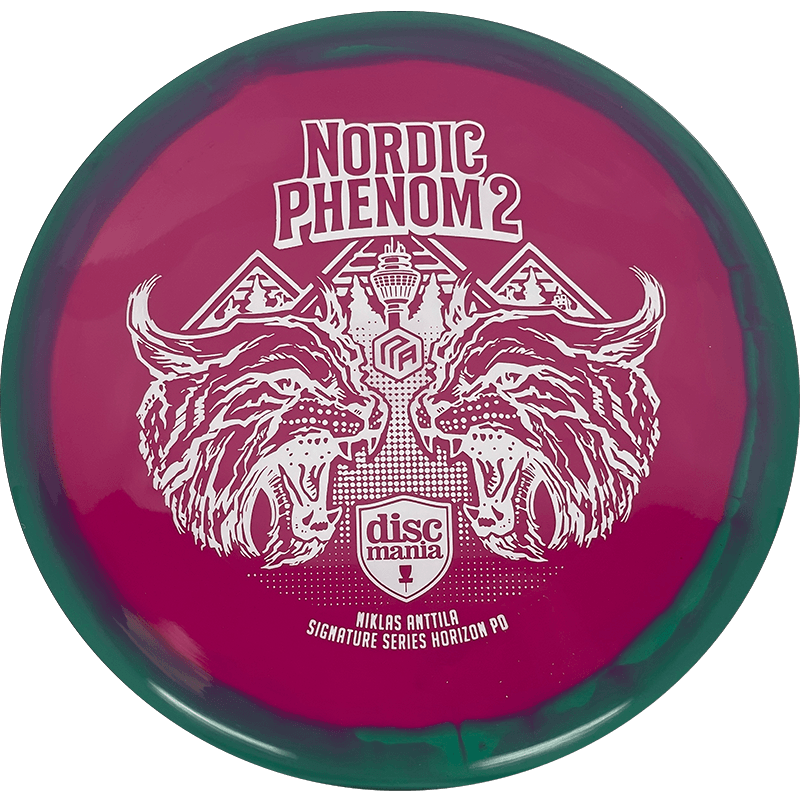 Discmania PD Discmania PD - Horizon (Nordic Phenom 2) / 173g - Pink w/ Teal Rim (White) - Skyline Disc Golf