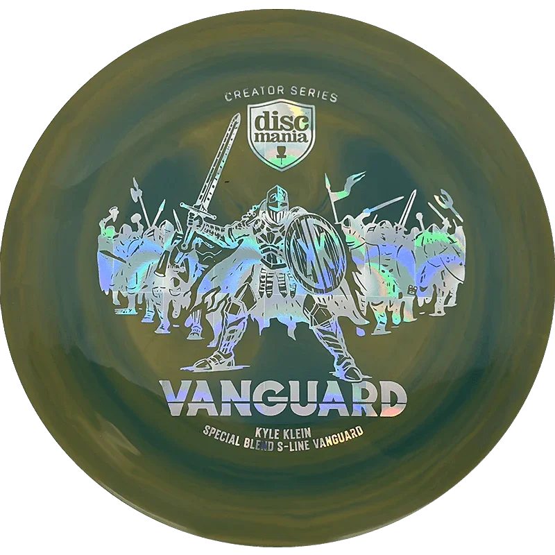 Discmania Vanguard - Special Blend S-Line / 175g - Dirty Army Green/Blue Green Swirl (Chrome) - Skyline Disc Golf