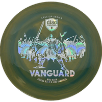 Discmania Vanguard - Special Blend S-Line / 175g - Dirty Army Green/Blue Green Swirl (Chrome) - Skyline Disc Golf
