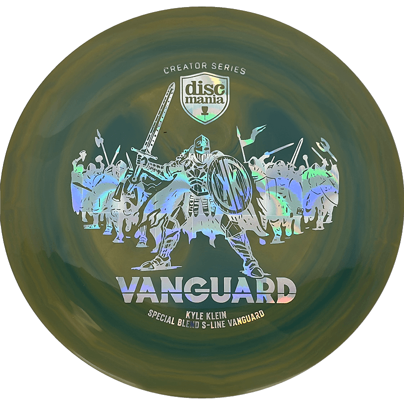 Discmania Vanguard - Kyle Klein Creator Series Discmania Vanguard - Kyle Klein Creator Series - Special Blend S-Line / 175g - Dirty Army Green/Blue Green Swirl (Chrome) - Skyline Disc Golf