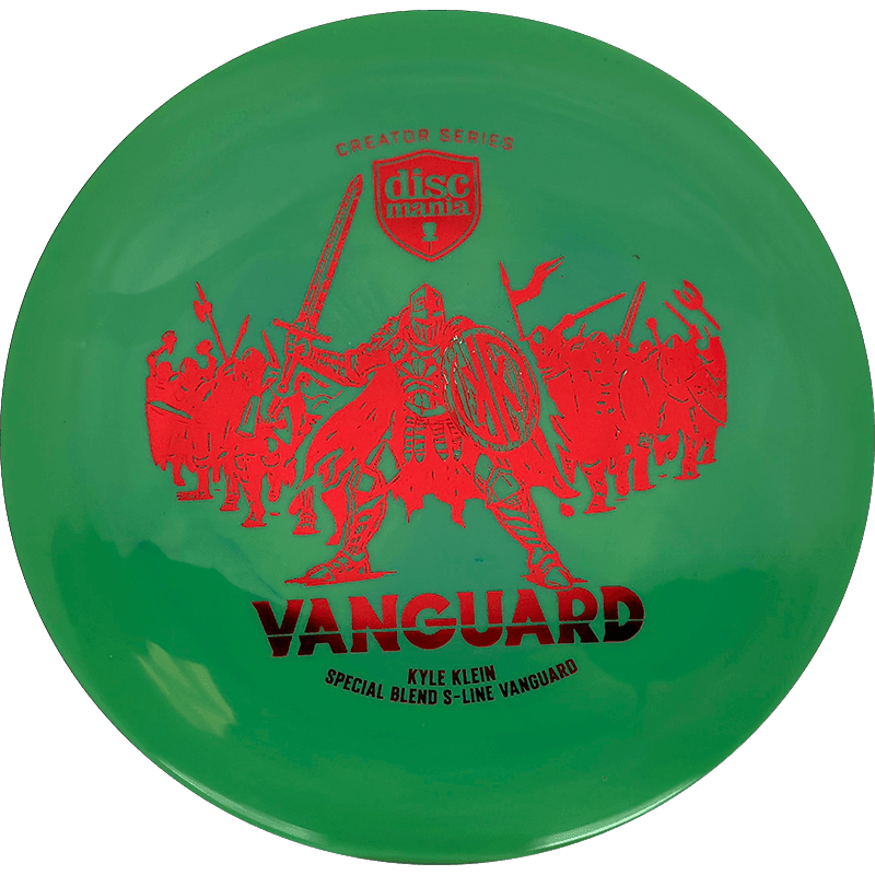 Discmania Vanguard - Special Blend S-Line / 175g - Green Swirl (Red Foil)