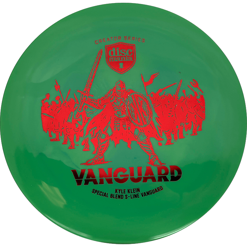 Discmania Vanguard - Kyle Klein Creator Series Discmania Vanguard - Kyle Klein Creator Series - Special Blend S-Line / 175g - Green Swirl (Red Foil) - Skyline Disc Golf