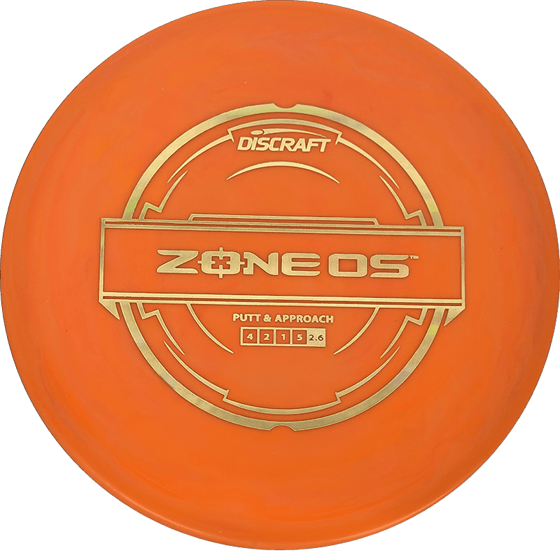 173 - 74g - Orange (Gold) Putter Line Discraft Zone OS - Skyline Disc Golf