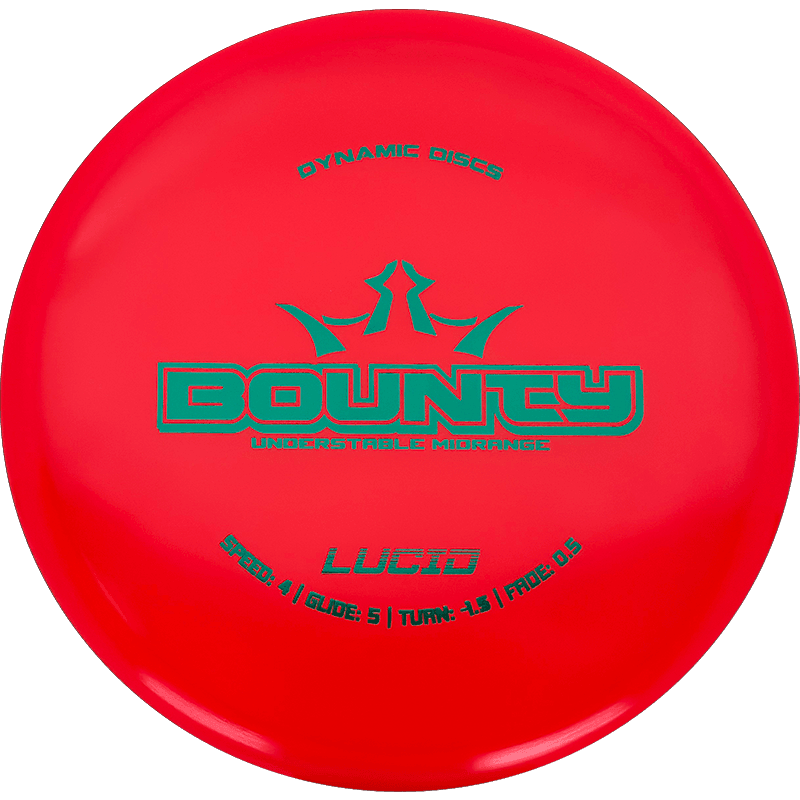175g - Red (Green) Lucid Dynamic Discs Bounty - Skyline Disc Golf