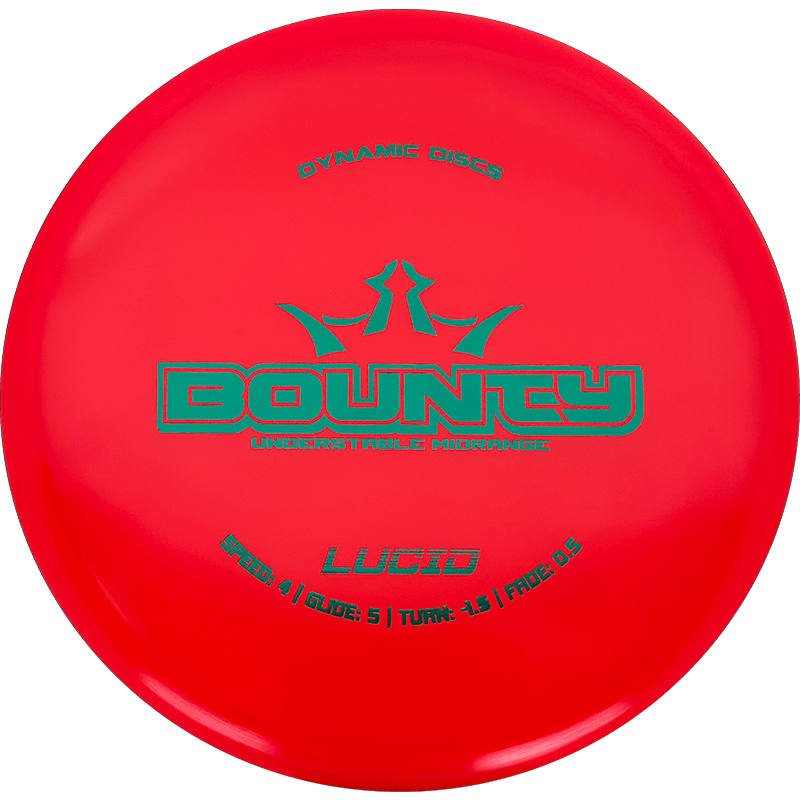 Dynamic Discs Bounty Dynamic Discs Bounty - Lucid / 175g - Red (Green) - Skyline Disc Golf