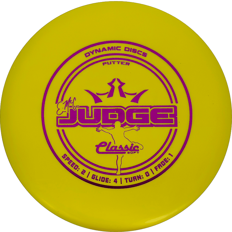 Dynamic Discs EMac Judge - Classic Soft / 174g - Yellow (Magenta)