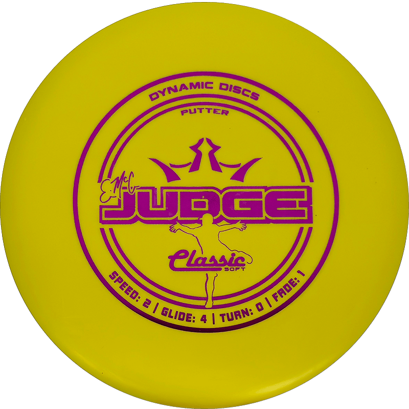 Dynamic Discs EMac Judge Dynamic Discs EMac Judge - Classic Soft / 174g - Yellow (Magenta) - Skyline Disc Golf