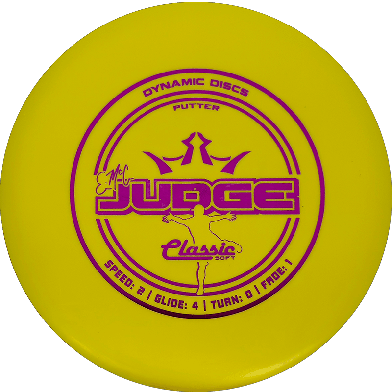 Dynamic Discs EMac Judge - Classic Soft / 174g - Yellow (Magenta) - Skyline Disc Golf