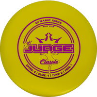 174g - Yellow (Magenta) Classic Soft Dynamic Discs EMac Judge - Skyline Disc Golf