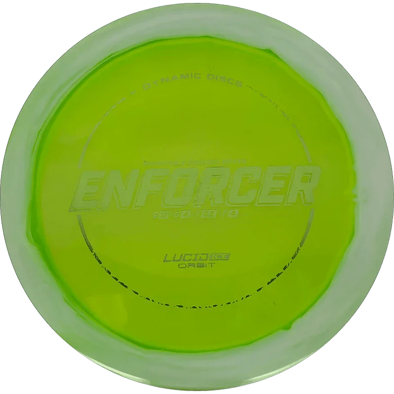 Dynamic Discs Enforcer - Lucid Ice Orbit / 174g - Chartreuse (Chartreuse Foil) - Skyline Disc Golf
