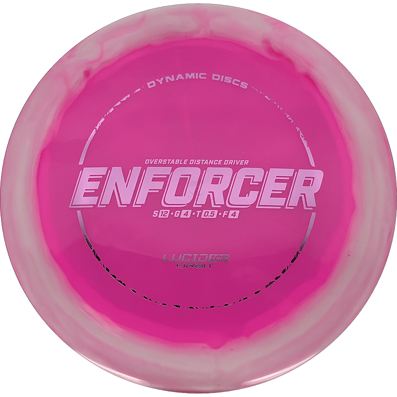 Dynamic Discs Enforcer Dynamic Discs Enforcer - Lucid Ice Orbit / 173g - Pink (Pink Foil) - Skyline Disc Golf