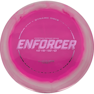 Dynamic Discs Enforcer Dynamic Discs Enforcer - Lucid Ice Orbit / 173g - Pink (Pink Foil) - Skyline Disc Golf