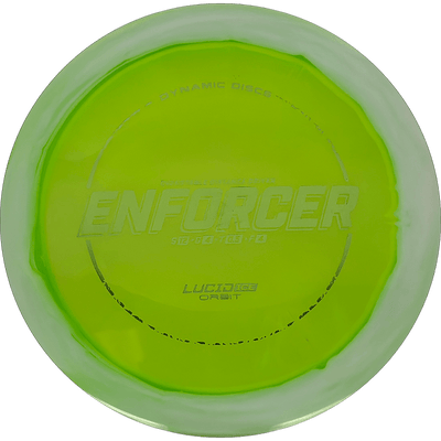 Dynamic Discs Enforcer Dynamic Discs Enforcer - Lucid Ice Orbit / 174g - Chartreuse (Chartreuse Foil) - Skyline Disc Golf