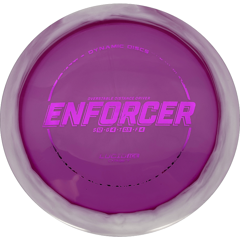 Dynamic Discs Enforcer Dynamic Discs Enforcer - Lucid Ice Orbit / 174g - Magenta (Magenta Foil) - Skyline Disc Golf