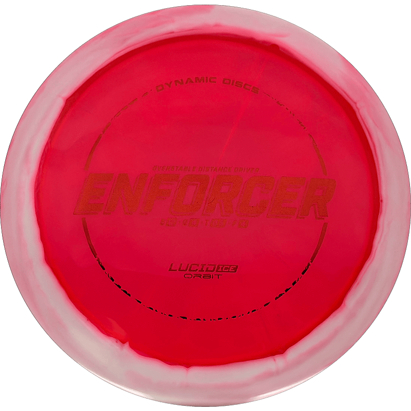 Dynamic Discs Enforcer Dynamic Discs Enforcer - Lucid Ice Orbit / 175g - Red (Red) - Skyline Disc Golf