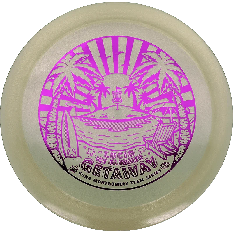 Dynamic Discs Getaway - Lucid Ice Glimmer / 175g - Yellow (Green Foil) - Skyline Disc Golf