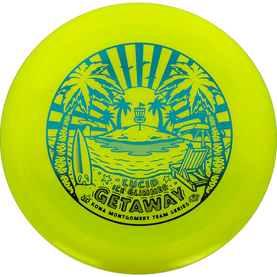 Dynamic Discs Getaway Dynamic Discs Getaway - Lucid Ice Glimmer / 173g - Yellow (Green Foil) - Skyline Disc Golf