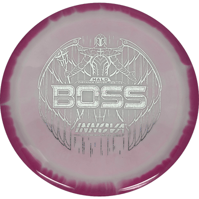 Innova Boss Innova Boss - Halo Star / 170g - Pink-ish White w/ Pink Rim (Silver Stars) - Skyline Disc Golf