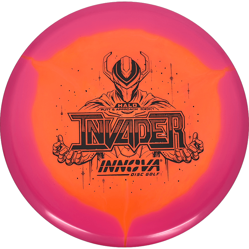 Innova Invader Innova Invader - Halo Star / 173g - Orange w/ Pink Rim (Black) - Skyline Disc Golf