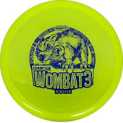 Innova Wombat3 Innova Wombat3 - Champion / 180g - Yellow (Blue Foil) - Skyline Disc Golf