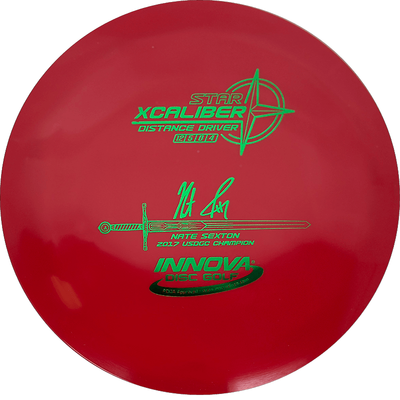 Innova Xcaliber Innova Xcaliber - Star / 171g - Red (Green Foil) - Skyline Disc Golf