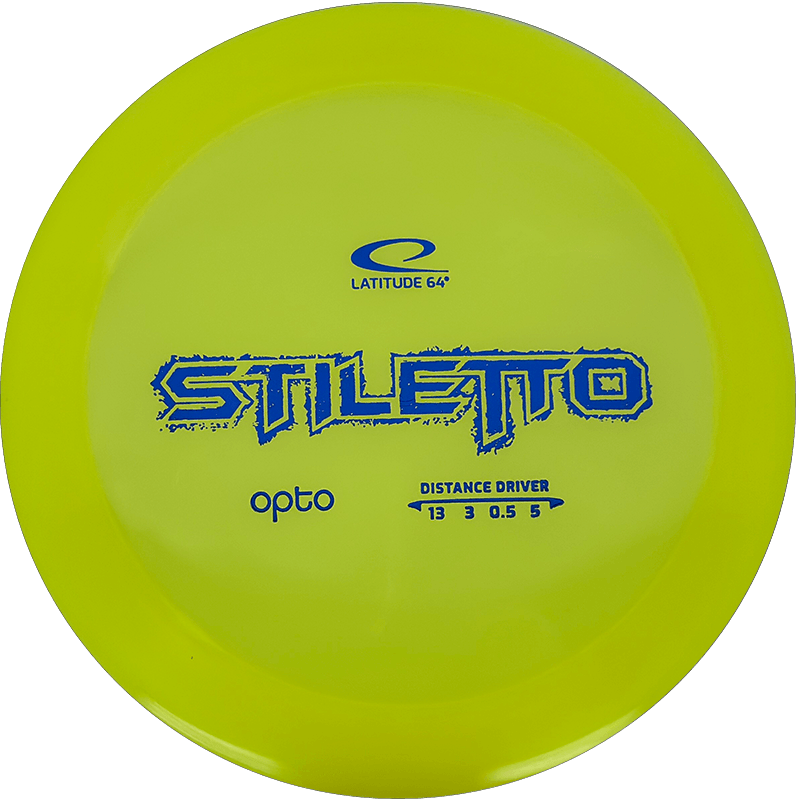 Latitude 64 Stiletto Latitude 64 Stiletto - Opto / 173g - Yellow (Blue Foil) - Skyline Disc Golf