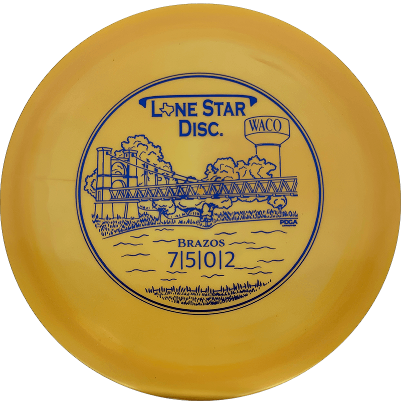 Lone Star Discs Brazos Lone Star Discs Brazos - Bravo / 171g - Light Orange Swirl (Blue Foil) - Skyline Disc Golf